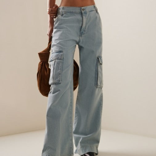 Loose High Waist Denim Jeans Wide Leg Jeans DPP3120