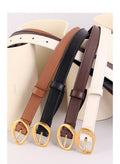 Trendy Solid Color Adjustable Leather Waist Belt 6W6JBT149