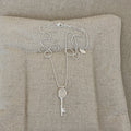 Trendy Turquoise Key Pendant Chain Necklace 6W6JNC445