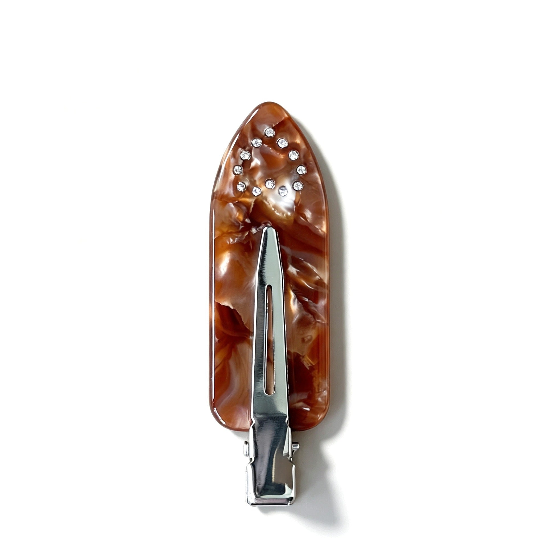 Cute Cubic Zirconnia Heart Duckbill Hair Clip 8AS6HCP338T