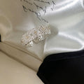 Cubic Zirconia Lace Open Ring - DippedShop Wholesale - #6707