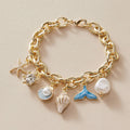 Stylish Gold Plated Pearl Tass - DippedShop Wholesale - #5331