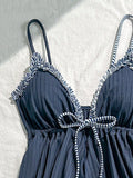 Ruffle Spaghetti Strap Tankini - DippedShop Wholesale - #8467