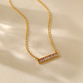 Cubic Zirconia Choker Necklace - DippedShop Wholesale - #4179