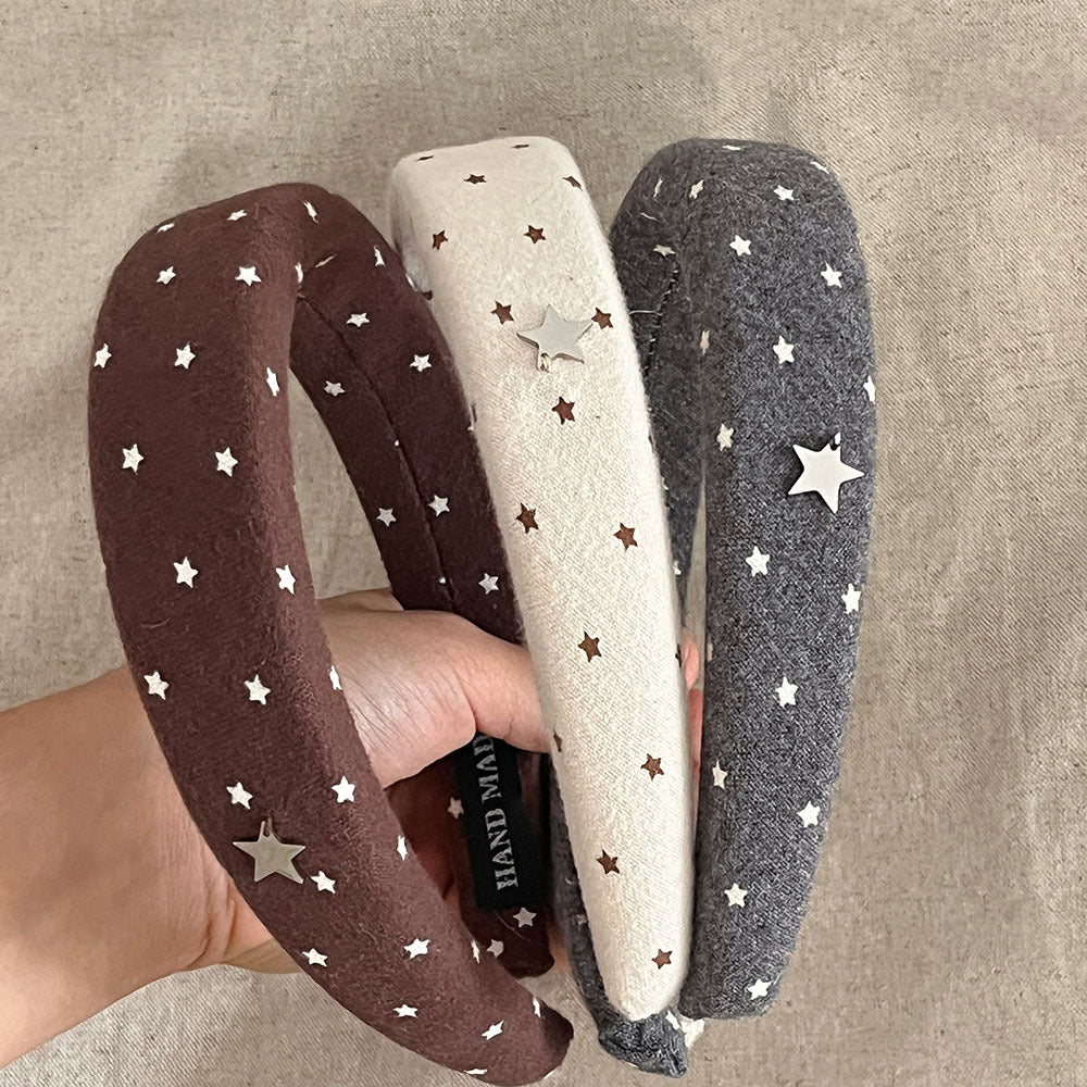 Stylish Color Block Star Print Sponge Headband MK2SPM6W6HBD12