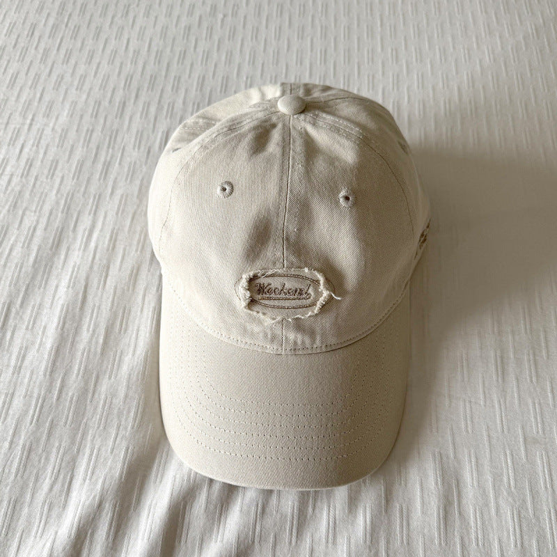Vintage Distressed Letters Embroidery Baseball Caps MK2COW6W6HAT229