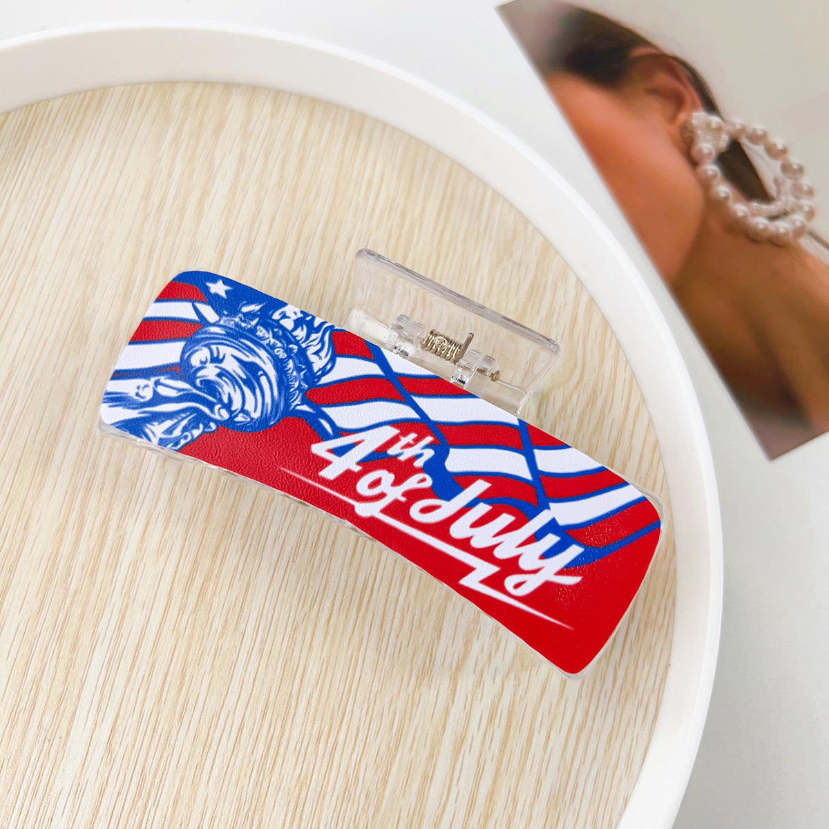 250th Anniversary USA Nonslip Hair Clips 8AS6HCP57T