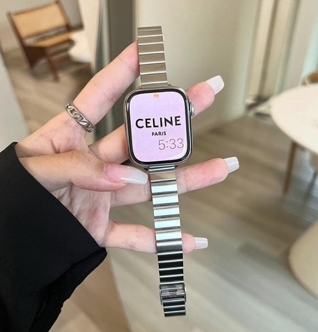 Elegant Stainless Steel Mesh Metal Watch Band 6W6JWA97