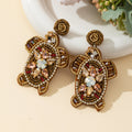 Tortoise Pendant Dangle Earrings - DippedShop Wholesale - #4467