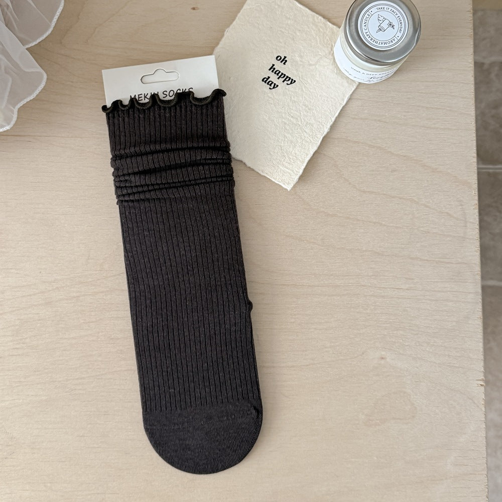 Ruffled Daily Socks - DippedShop Wholesale - #5379