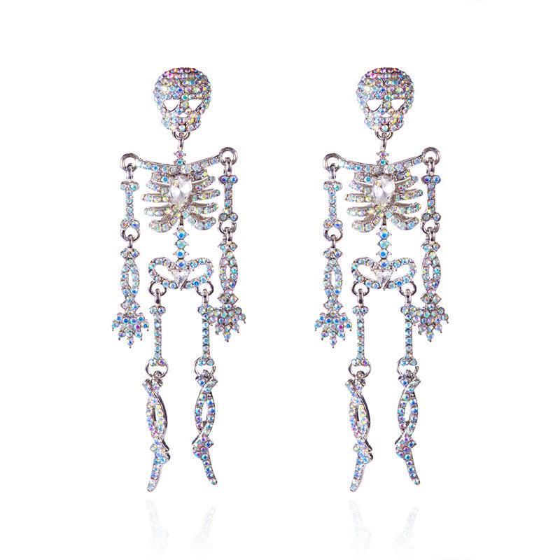 Skull Drop Earrings - DippedShop Wholesale - #4659
