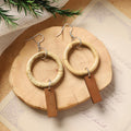Boho Rattan Dangle Earrings - DippedShop Wholesale - #3059