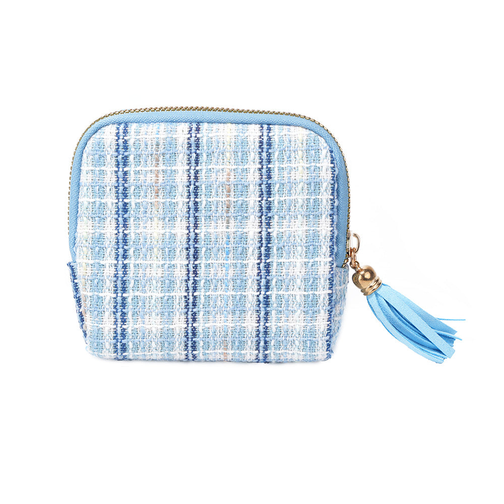 Tweed Jewelry Travel Pouch - DippedShop Wholesale - #1171
