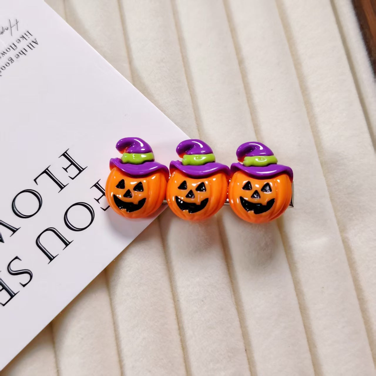 Cute Halloween Pumpkin Ghost Duckbill Hair Clip 6W6HCP1316