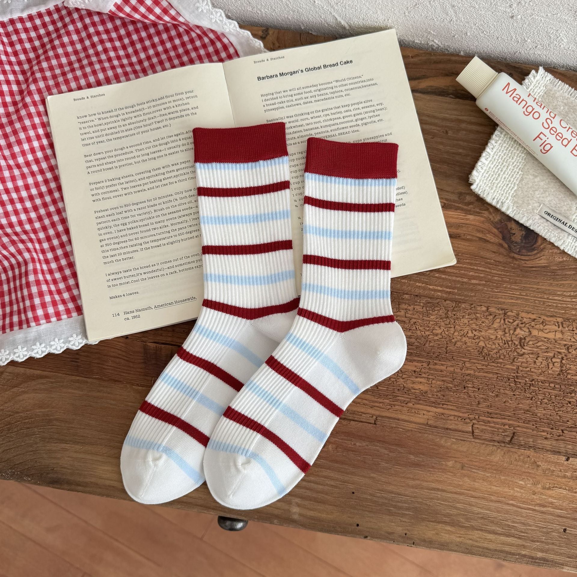 Striped Slouchy Socks - DippedShop Wholesale - #3235