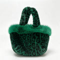 Retro Leopard Pattern Plush Handbag 6W10BBG1946