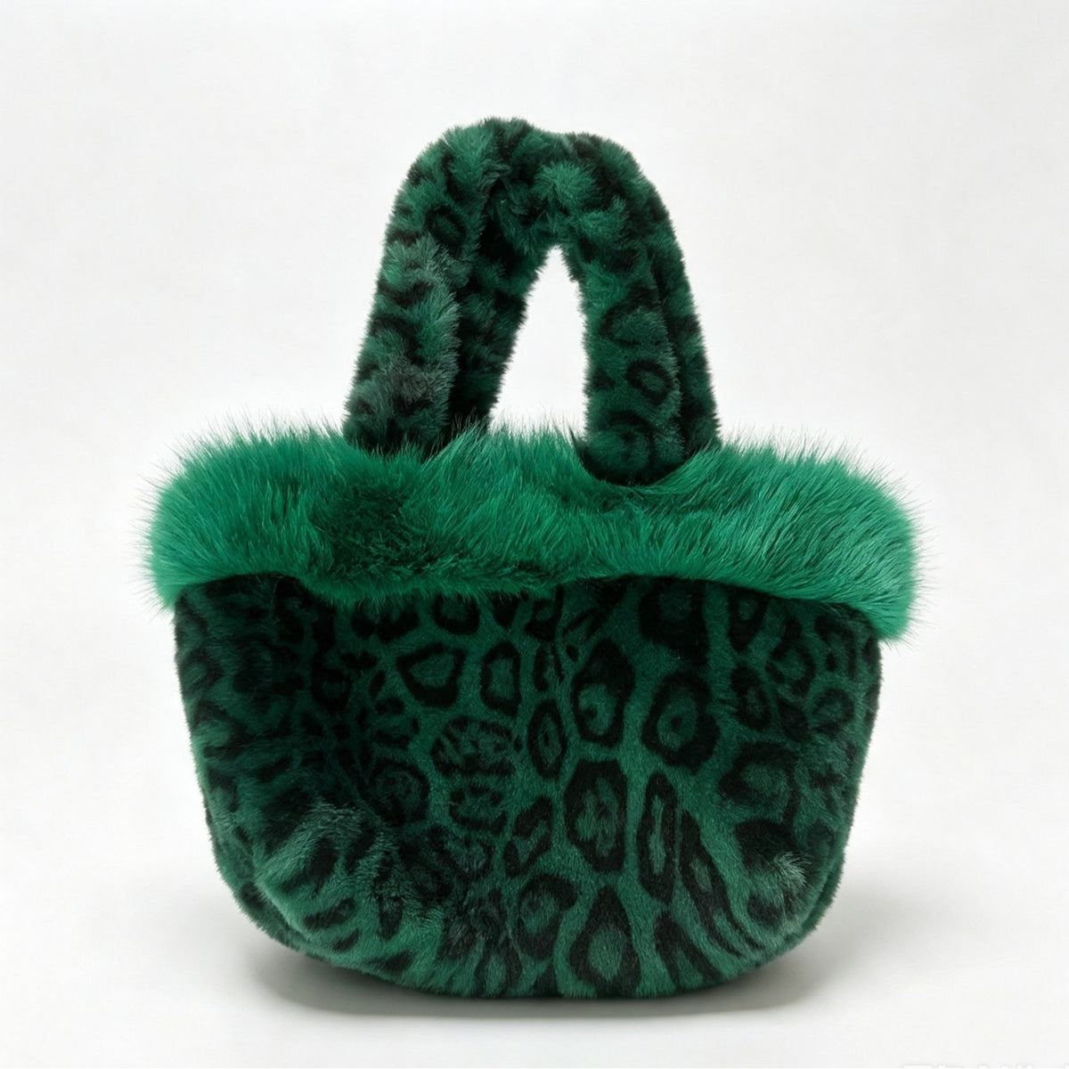 Retro Leopard Pattern Plush Handbag 6W10BBG1946