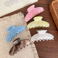 Elegant Marble Textured Acetate Hair Claw 6W6HCP1635
