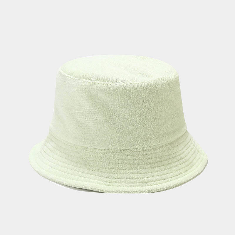 Fresh Solid Color Wide Brim Outdoor Bucket Hat MK2BW6W6HAT72