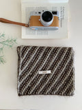 Striped Knit Winter Scarf - DippedShop Wholesale - #9651