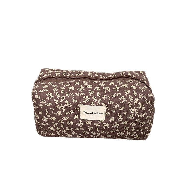 Fresh Floral Print Portable Cosmetic Bag 6S10BOB1025
