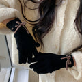 Bowknot Knit Touch Screen Gloves - DippedShop Wholesale - #5779