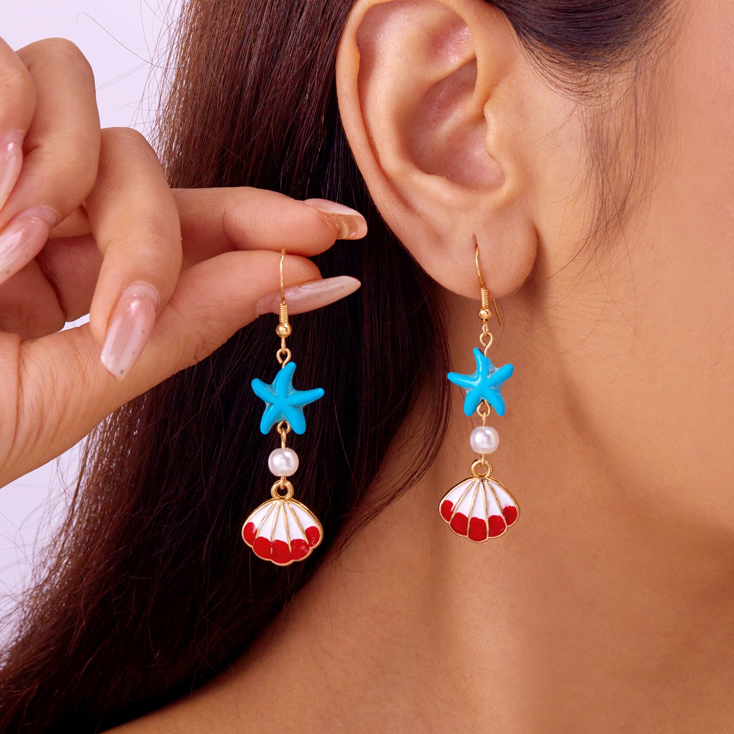 Shell Tassel Drop Earrings - DippedShop Wholesale - #3219
