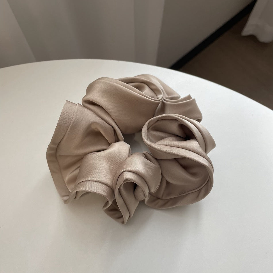 Elegant Solid Color Ruffled Hair Scrunchies 6W6HSR326