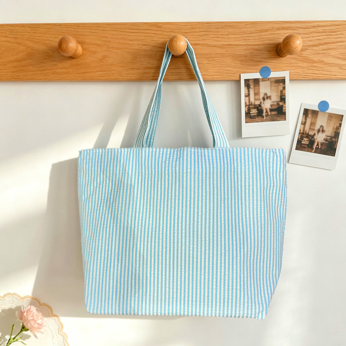 Minimalist Striped Print Large Capacity - DippedShop Wholesale - #6787
