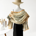 Floral Burnout Shawl - DippedShop Wholesale - #0947