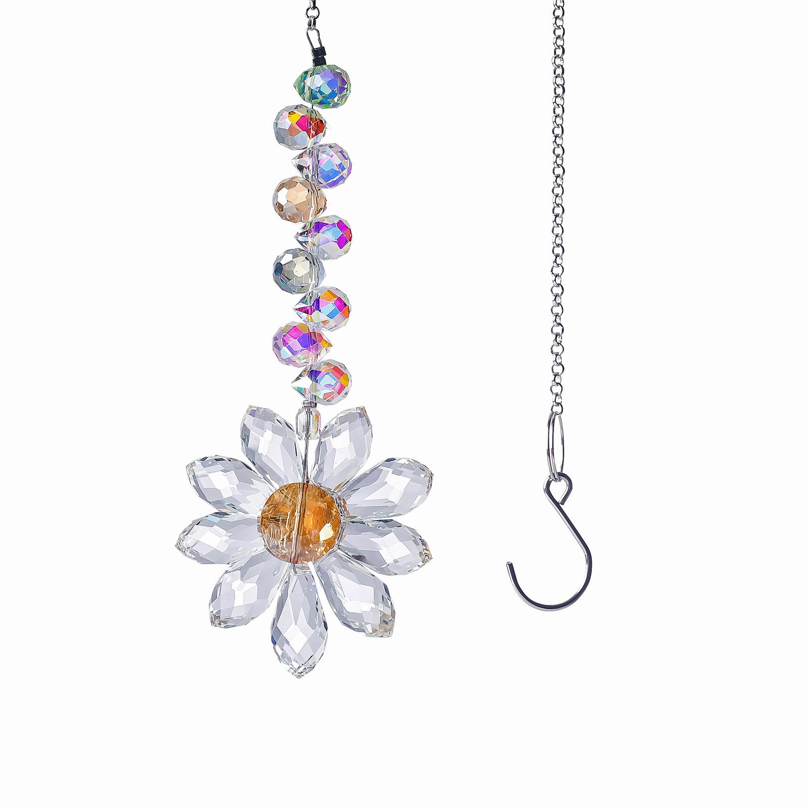 Crystal Floral Pendant Wind Chimes Suncatchers MK2CZAS6H7HLS56