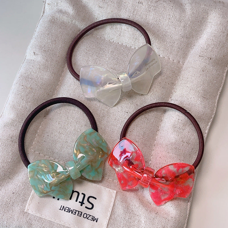 Sweet Bow Knot Elastic Ponytail Holder Hair Tie 6W6HSR466