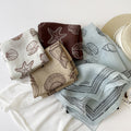 Trendy Shell Print Ramie Silk Scarf 6W6NSI192