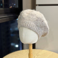 Mohair Knit Beret Hat - DippedShop Wholesale - #7859