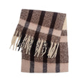 Faux Mohair Plaid Scarf - DippedShop Wholesale - #1315