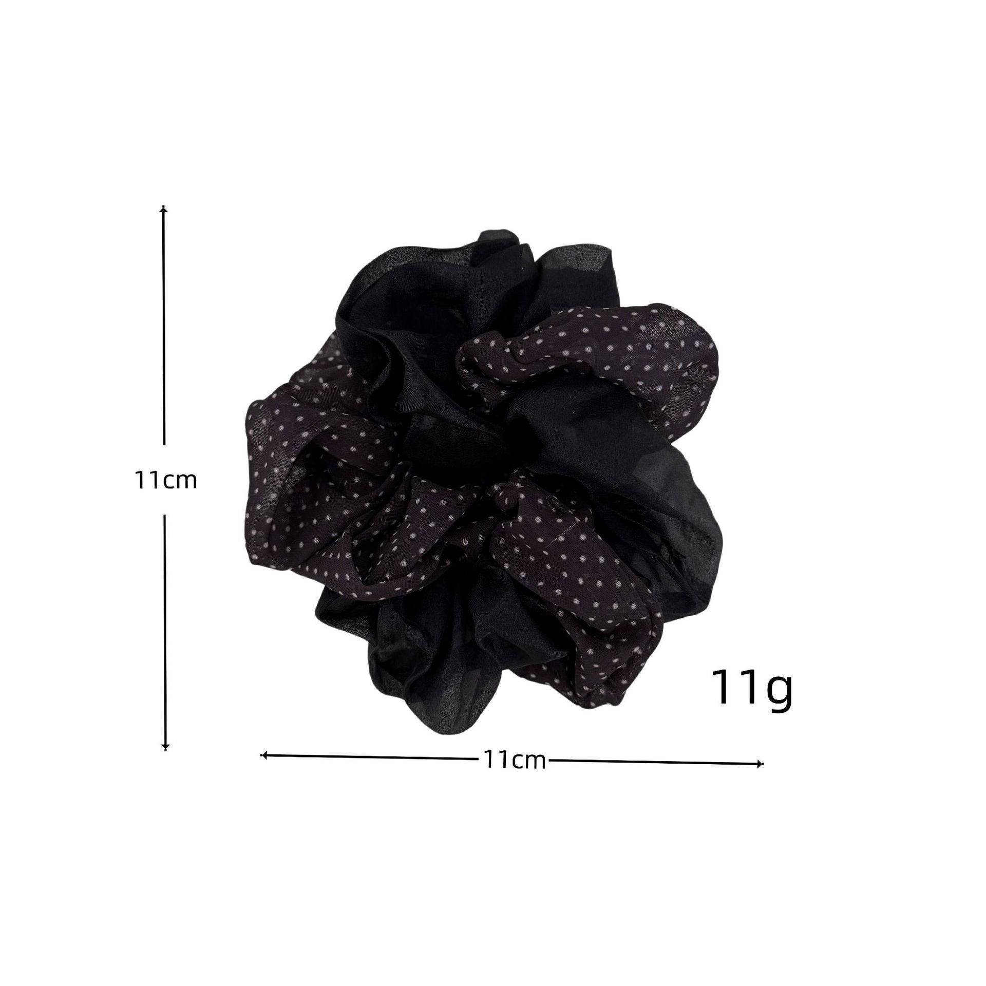 Oversized Polka Dot Mesh Layered Scrunchies MK2BW6W6HSR01