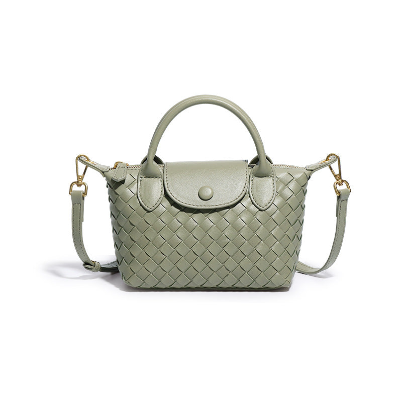 Trendy Handmade Woven Dumpling Crossbody Bag 6W10BBG2422