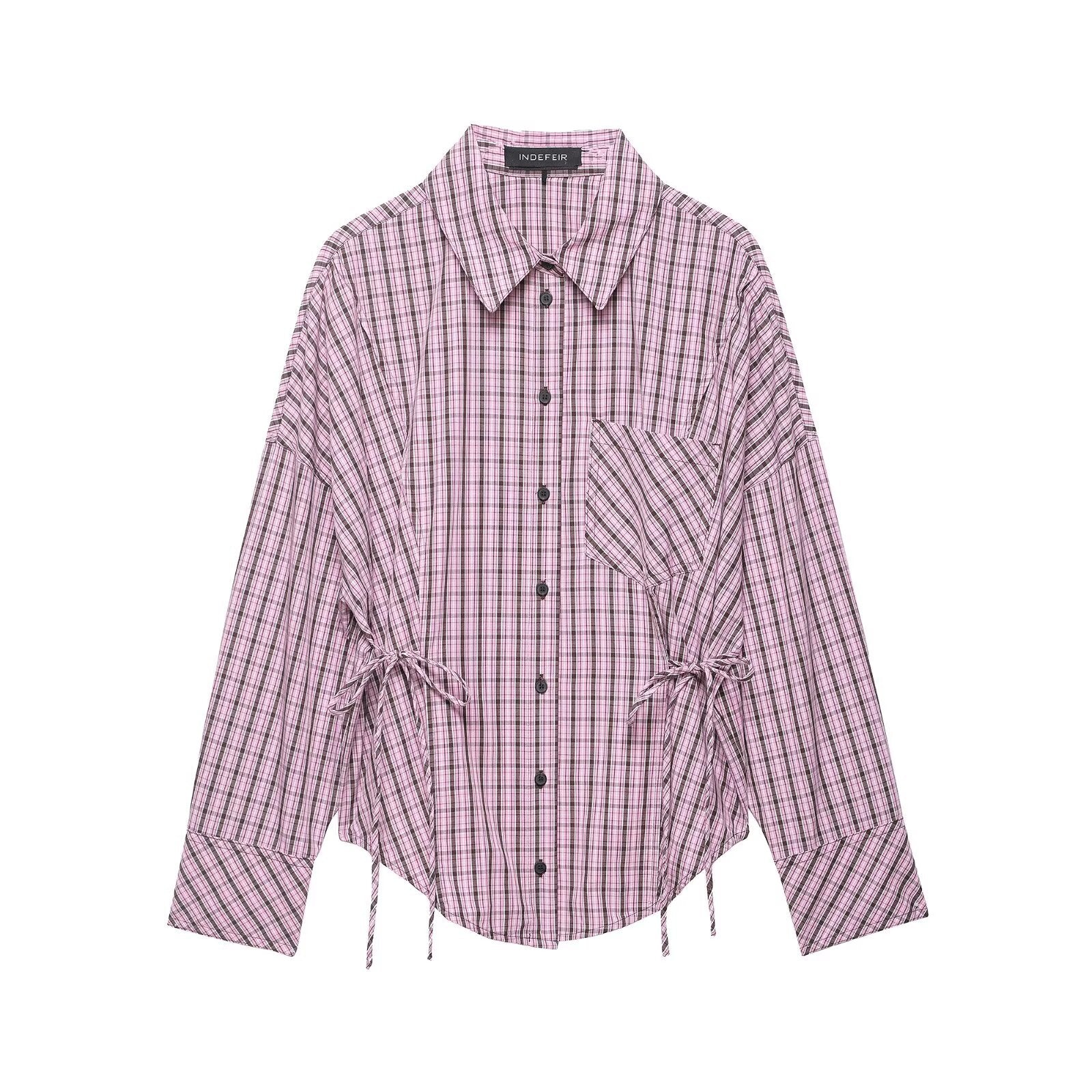 Plaid Long Sleeve Shirt - DippedShop Wholesale - #2243