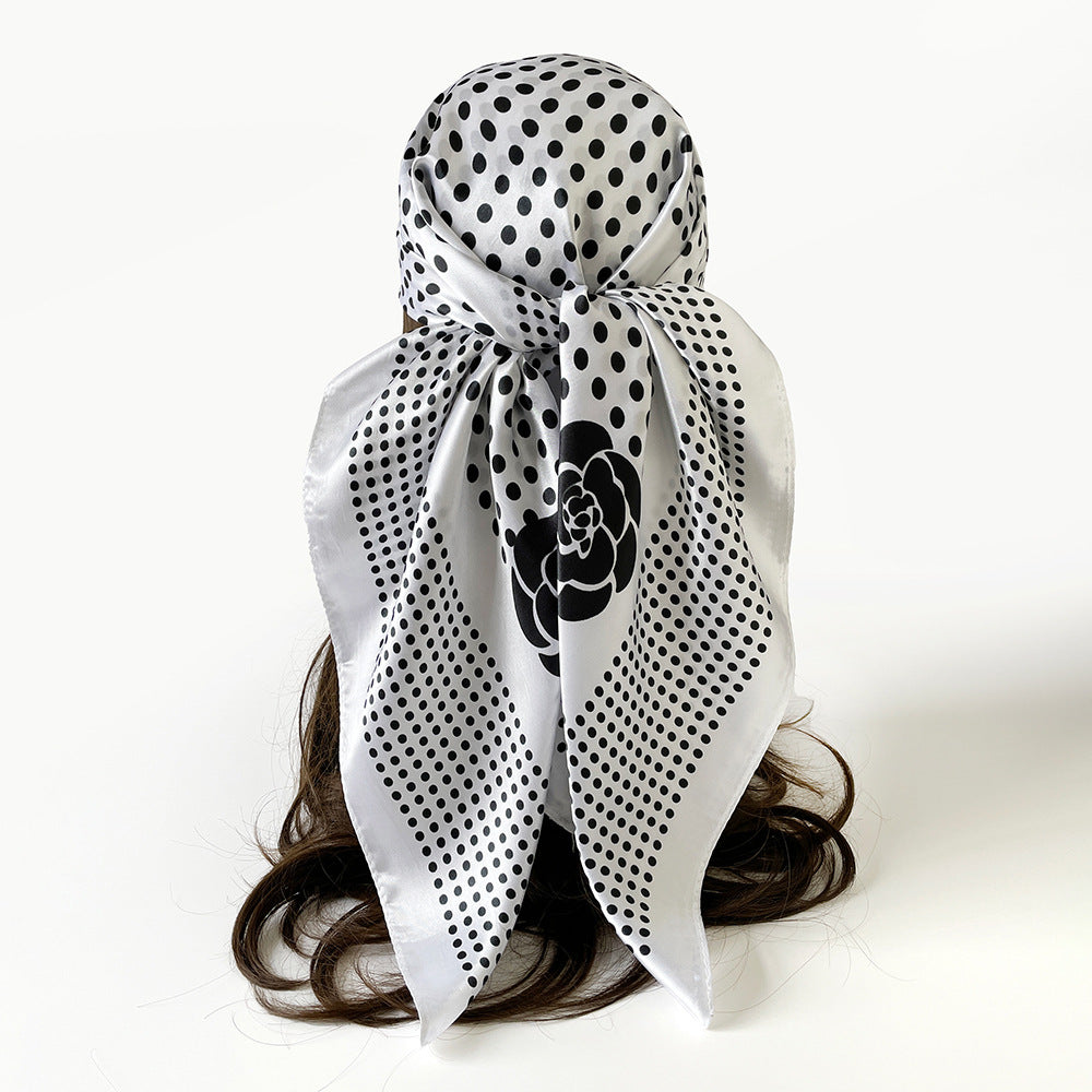 Trendy Polka Dot Versatile Shawl Head Scarf MK2BW6W6NSI30