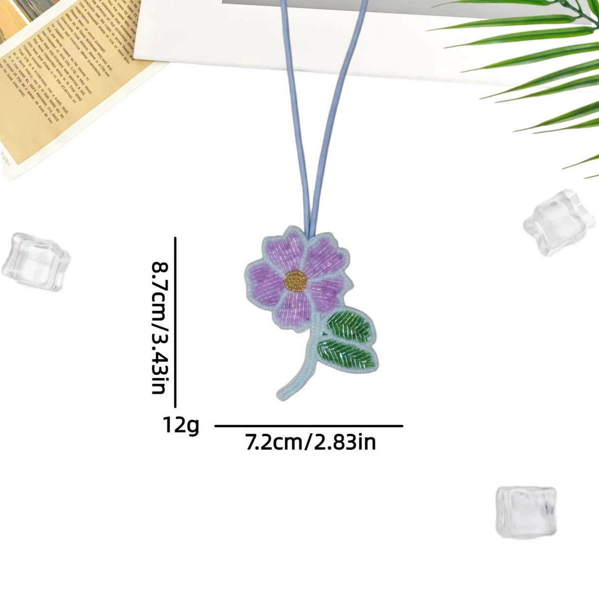 Sweet Handmade Beads Floral Pendant Bag Charm 6W10BBC806