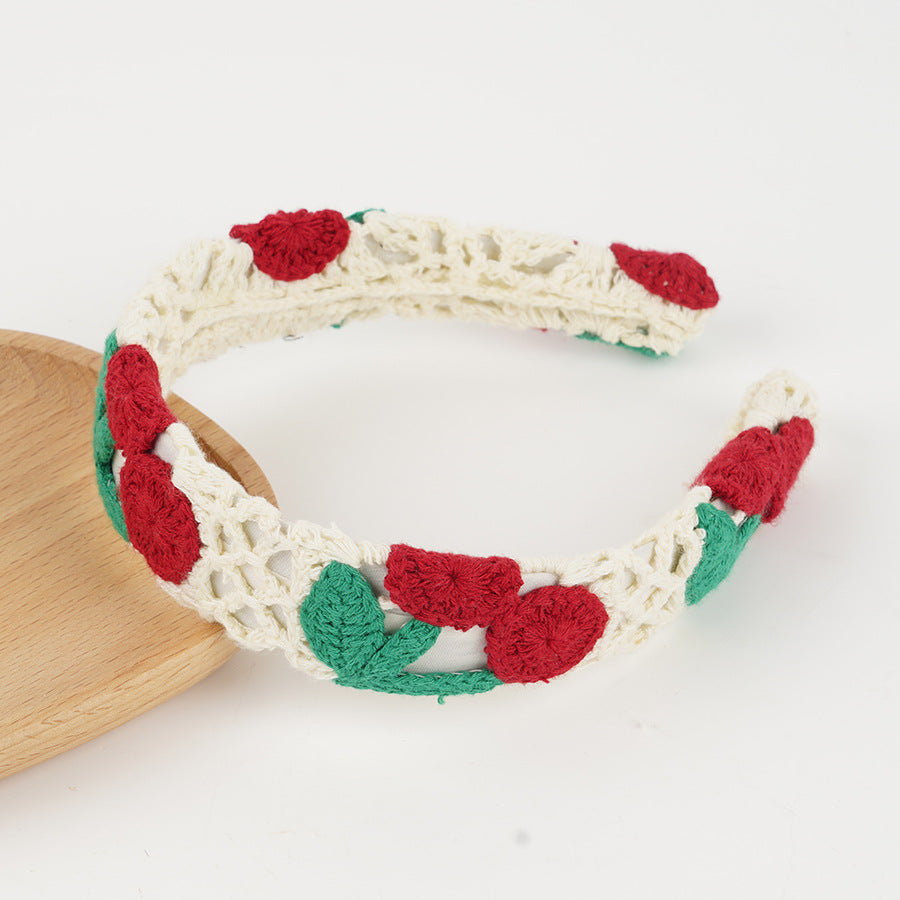 Knit Flower Hair Band - DippedShop Wholesale - #2739