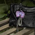 Sweet Oversize Phalaenopsis Tassel Keychain Bag Charm 6W10BBC395