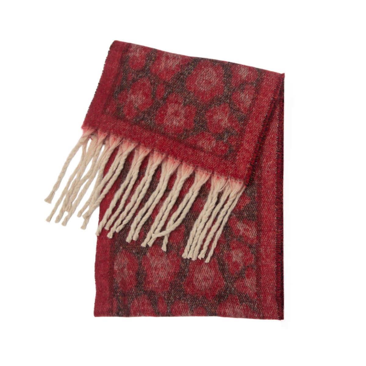 Fringed Leopard Scarf - DippedShop Wholesale - #9123