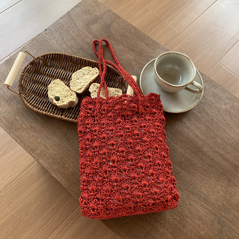 Hand-Crochet Shoulder Bag - DippedShop Wholesale - #9811