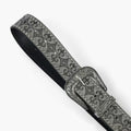 Fashion Floral Embossed Studded Leather Belt MK2LEEP6W6JBT37