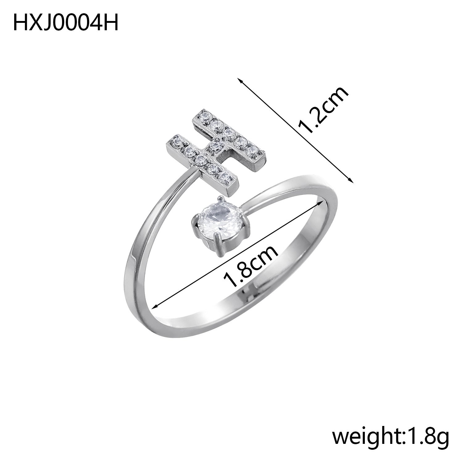 Simple Gold Plated Rhinestone - DippedShop Wholesale - #2339