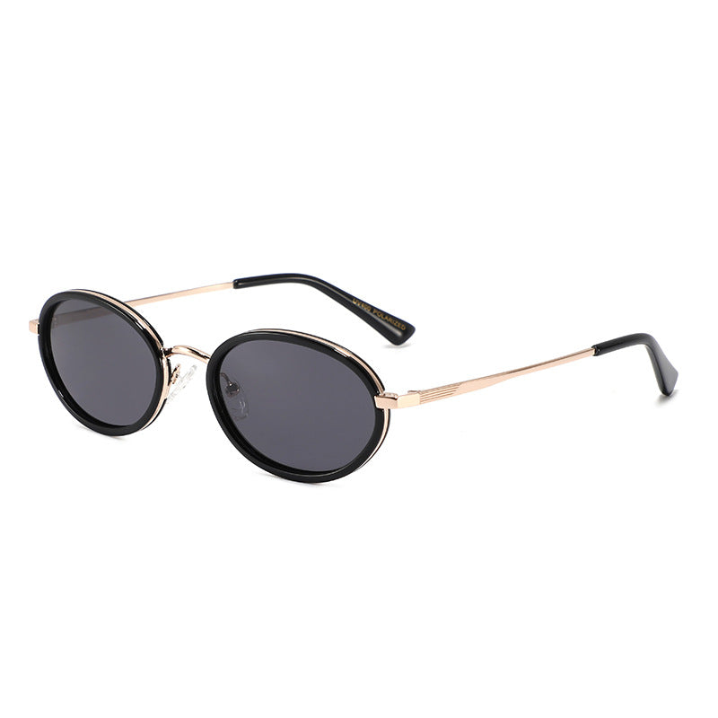 Polarized Metal Oval Sunglasses - DippedShop Wholesale - #0611