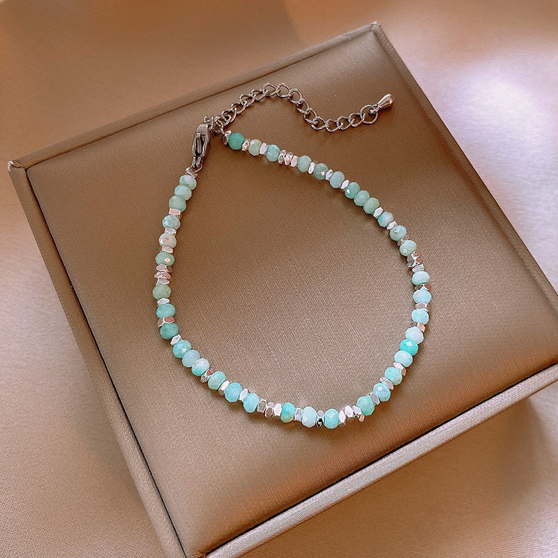 Natural Stones Beads Chain Adjustable Bracelet 6W6JBR723