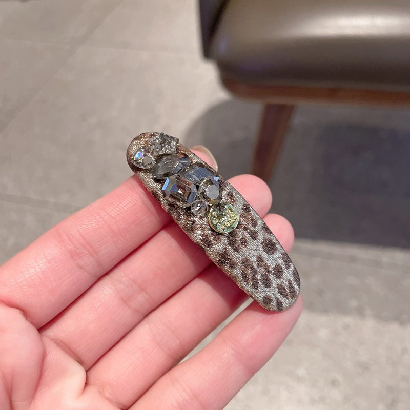 Vintage Leopard Rhinestone Hair Clip 6W6HPN107