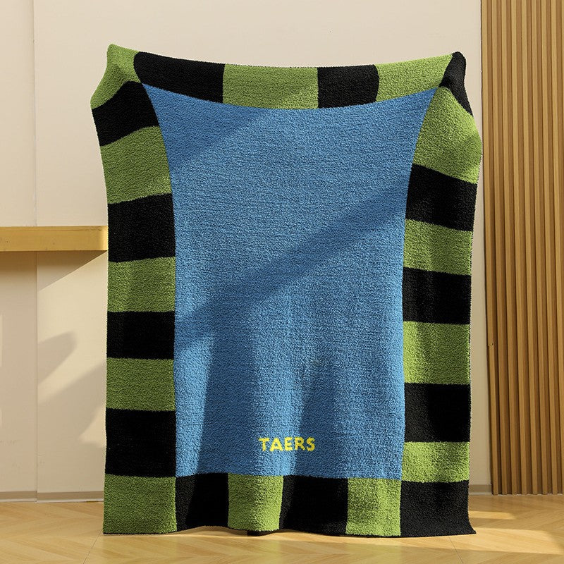 Retro Plaid Velvet Blanket - DippedShop Wholesale - #2307
